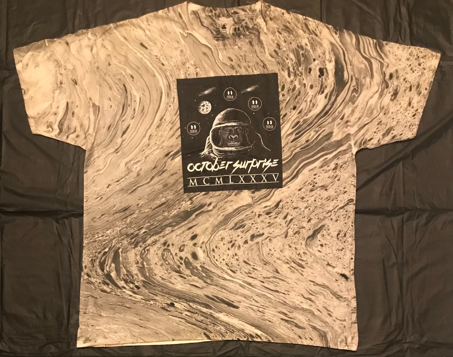 October Surprise Marble Space Monkey T-shirt
